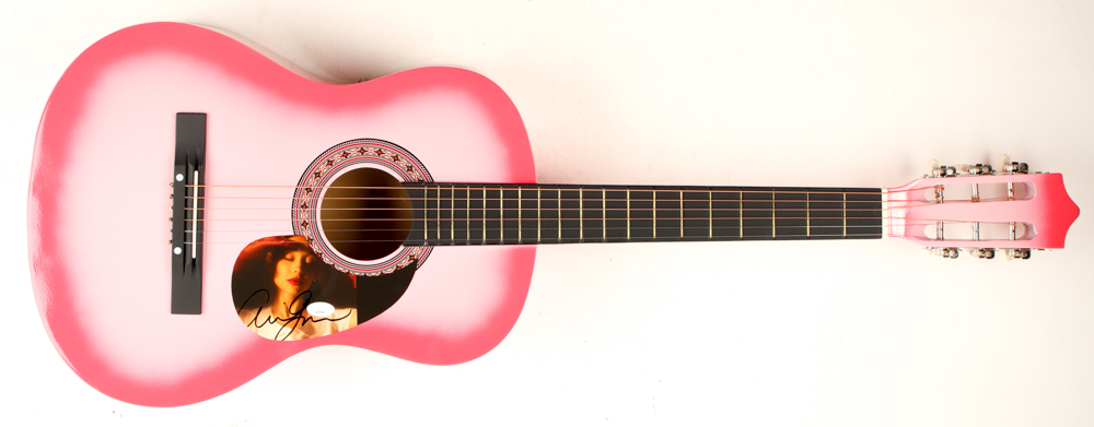 Ariana Grande Guitar with Signed Custom Insert Pickguard (JSA) at PristineAuction.com Ariana Grande Guitar with Signed Custom Insert Pickguard (JSA) at PristineAuction.com