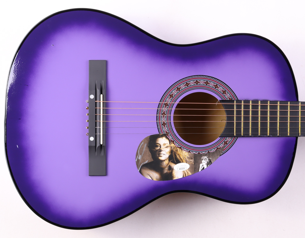 Shania Twain Guitar with Signed Custom Insert Pickguard (JSA) at PristineAuction.com Shania Twain Guitar with Signed Custom Insert Pickguard (JSA) at PristineAuction.com