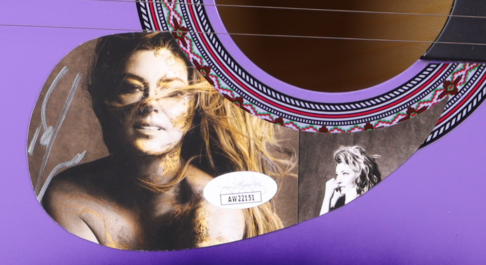 Shania Twain Guitar with Signed Custom Insert Pickguard (JSA) at PristineAuction.com Shania Twain Guitar with Signed Custom Insert Pickguard (JSA) at PristineAuction.com