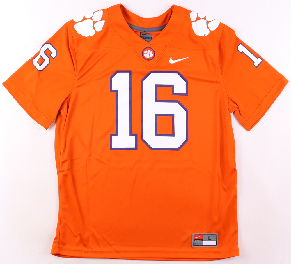 Trevor Lawrence Signed Clemson Tigers Jersey (Fanatics) at PristineAuction.com Trevor Lawrence Signed Clemson Tigers Jersey (Fanatics) at PristineAuction.com
