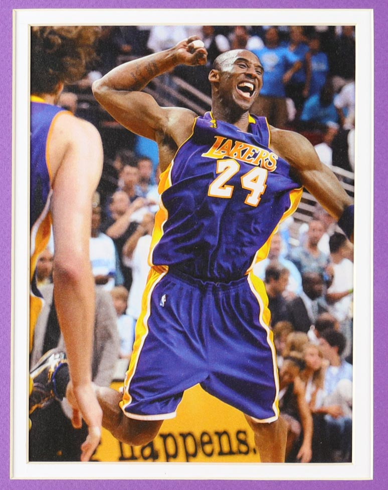 Kobe Bryant Custom Framed Jersey Display with Jersey Pin at PristineAuction.com Kobe Bryant Custom Framed Jersey Display with Jersey Pin at PristineAuction.com