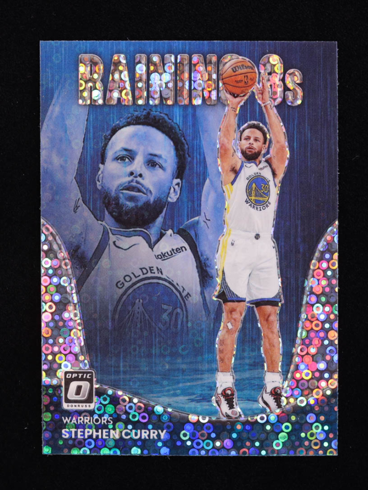 Stephen Curry 2022-23 Donruss Optic Raining 3s Holo Fast Break #1