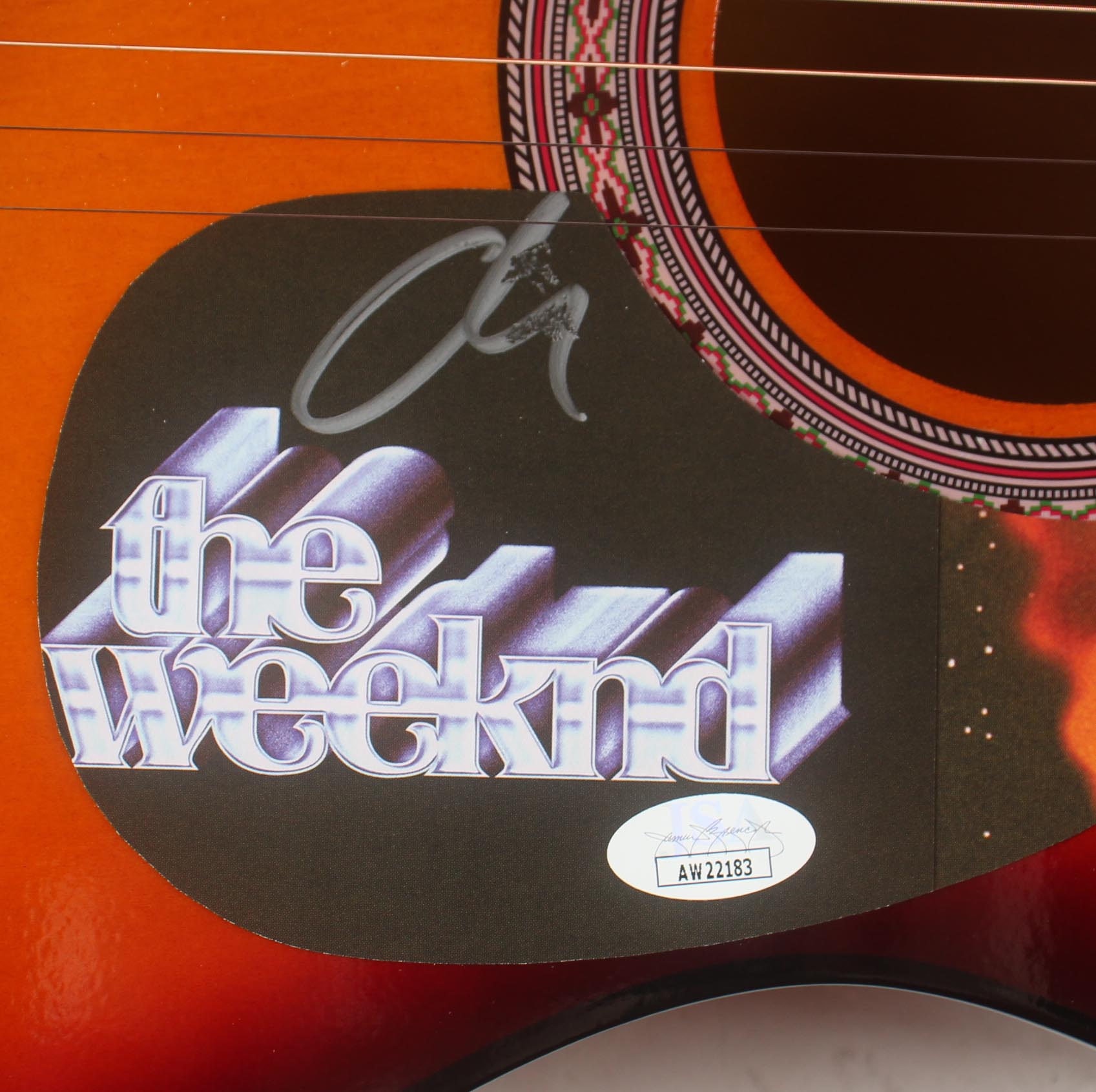 The Weeknd Signed 38" Acoustic Guitar (JSA) at PristineAuction.com The Weeknd Signed 38" Acoustic Guitar (JSA) at PristineAuction.com