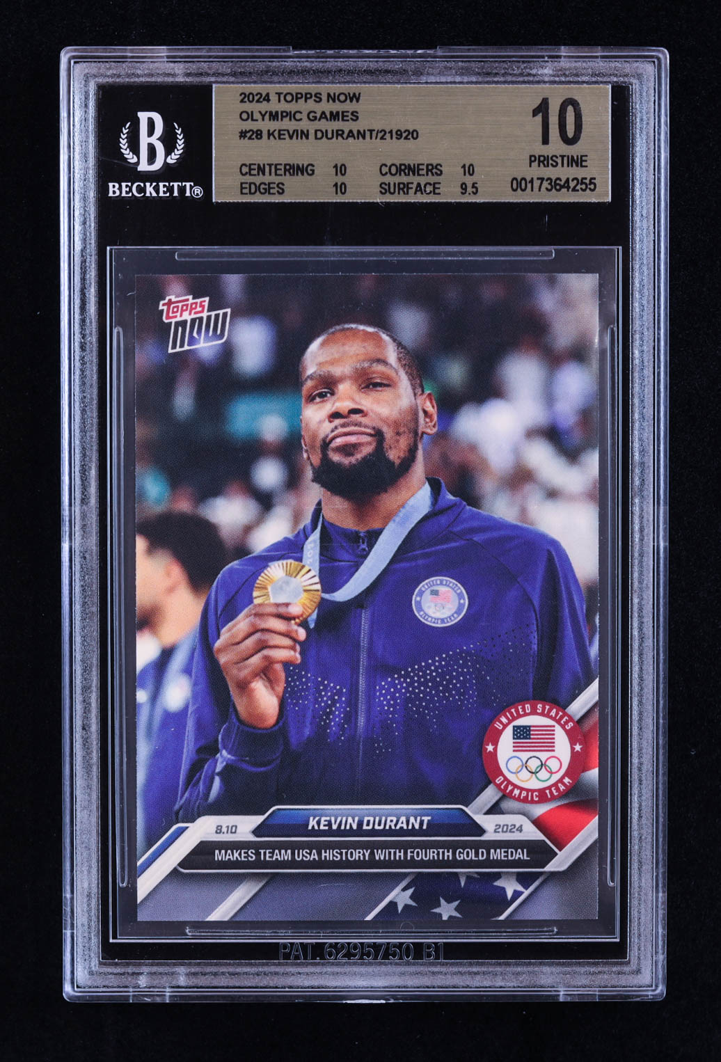 Kevin Durant 2024 Topps Now Olympic Games #28 (BGS 10) at PristineAuction.com Kevin Durant 2024 Topps Now Olympic Games #28 (BGS 10) at PristineAuction.com