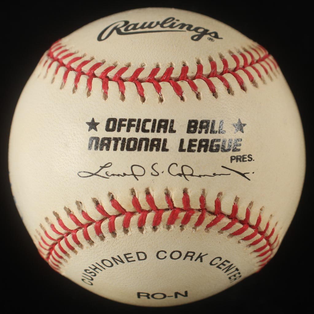 Cot Deal Signed ONL Baseball Inscribed "Good Luck" (Beckett) at PristineAuction.com Cot Deal Signed ONL Baseball Inscribed "Good Luck" (Beckett) at PristineAuction.com