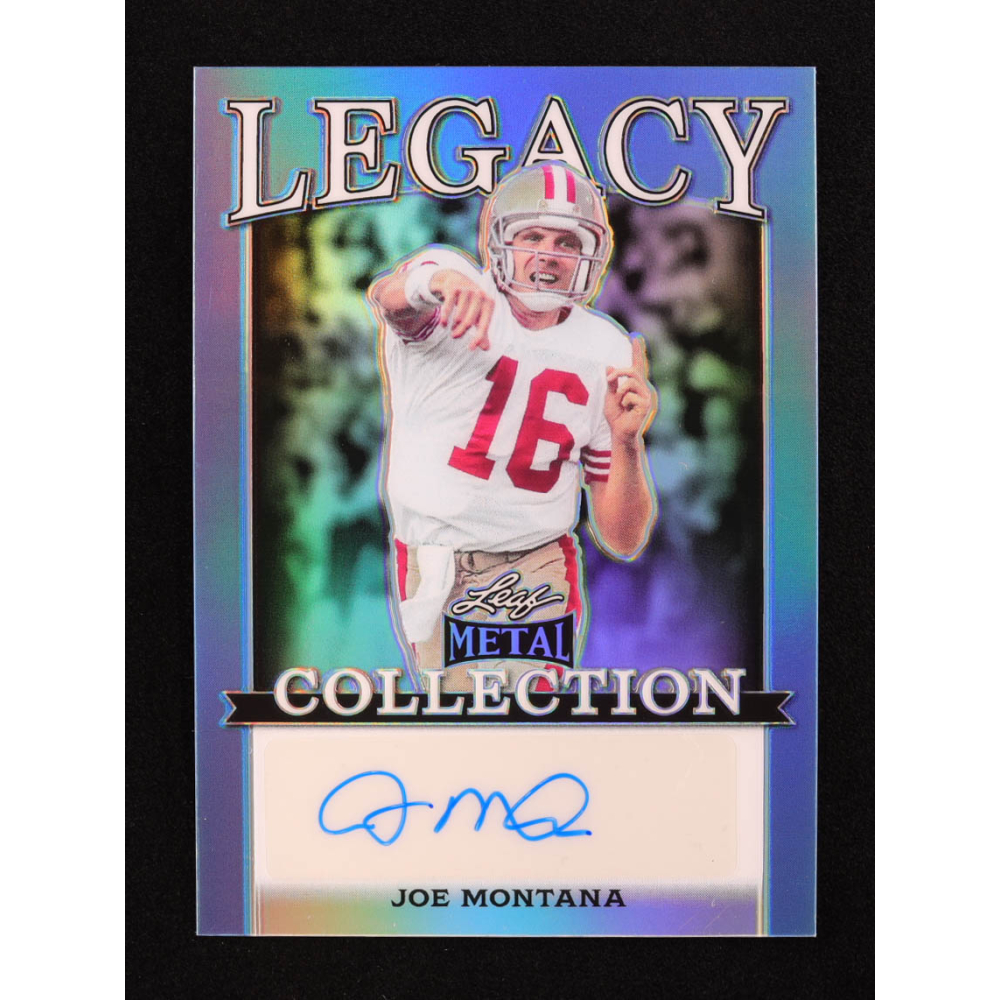 Joe Montana 2024 Leaf Legacy Collection #BA-JM2 Autograph SP Variation #9/25 at PristineAuction.com
