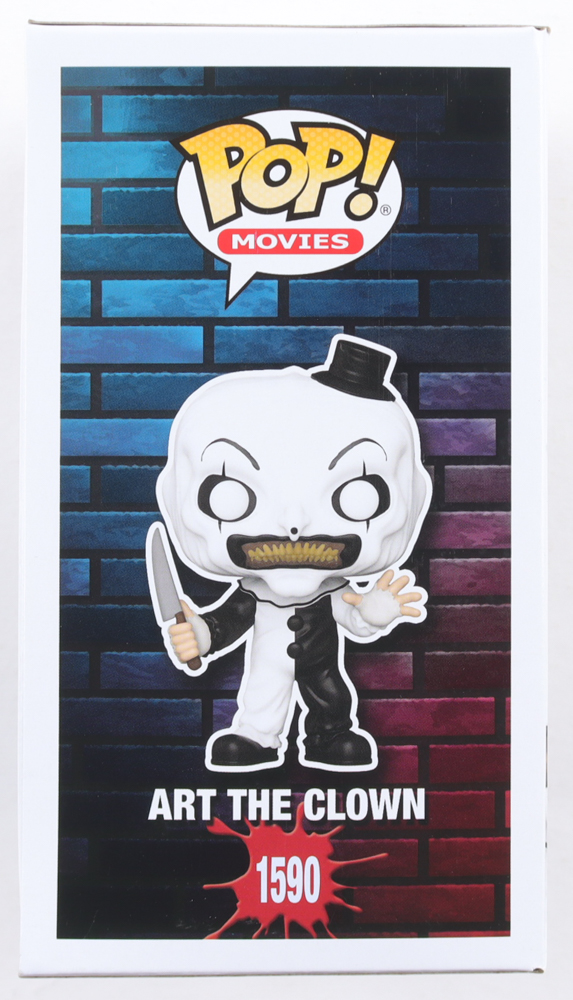 David Howard Thornton Signed "Terrifier" #1590 Art The Clown Funko Pop! Vinyl Figure Inscribed "Art The Clown" With Sketch (JSA) at PristineAuction.com David Howard Thornton Signed "Terrifier" #1590 Art The Clown Funko Pop! Vinyl Figure Inscribed "Art The Clown" With Sketch (JSA) at PristineAuction.com