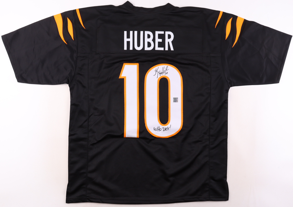 Kevin Huber Signed Jersey Inscribed "Who Dey!" (Playball Ink) at PristineAuction.com Kevin Huber Signed Jersey Inscribed "Who Dey!" (Playball Ink) at PristineAuction.com