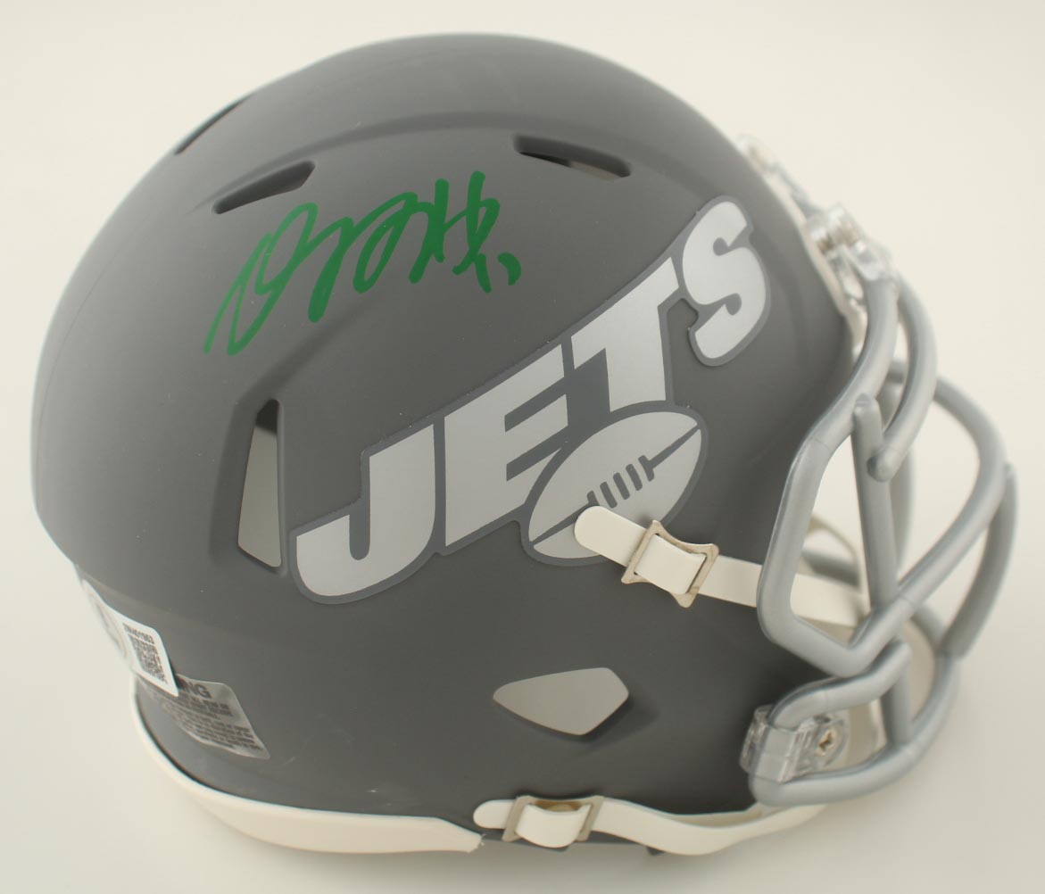 Davante Adams Signed Jets Slate Alternate Speed Mini Helmet (Beckett) at PristineAuction.com Davante Adams Signed Jets Slate Alternate Speed Mini Helmet (Beckett) at PristineAuction.com