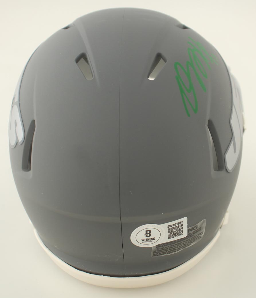 Davante Adams Signed Jets Slate Alternate Speed Mini Helmet (Beckett) at PristineAuction.com Davante Adams Signed Jets Slate Alternate Speed Mini Helmet (Beckett) at PristineAuction.com