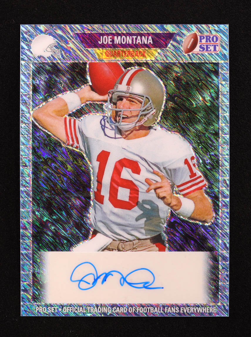 Joe Montana 2024 Leaf Legacy Collection "1989 Pro Set" #89P-JM4 Autograph SP Variation #1/1 at PristineAuction.com Joe Montana 2024 Leaf Legacy Collection "1989 Pro Set" #89P-JM4 Autograph SP Variation #1/1 at PristineAuction.com