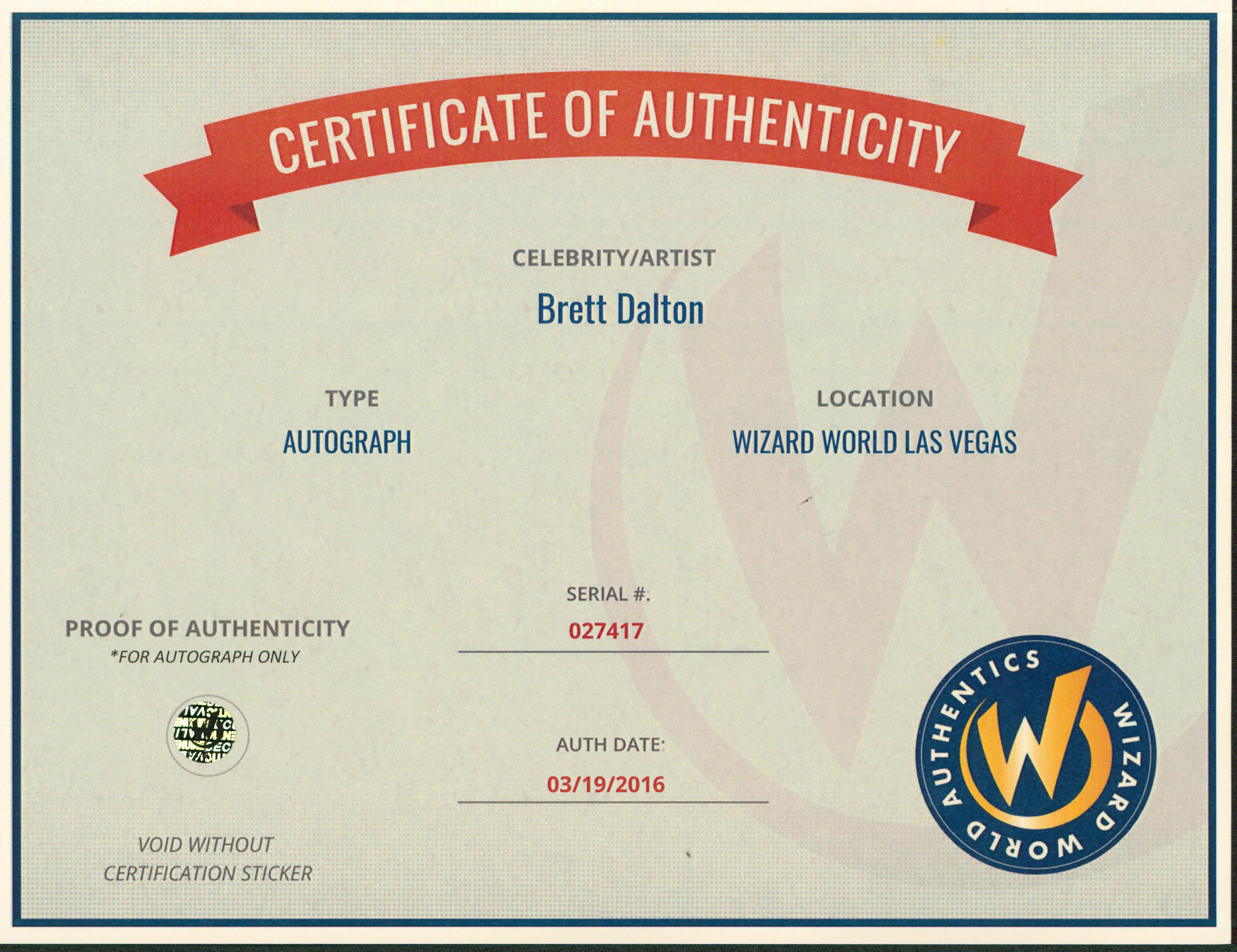 Brett Dalton Signed "Marvel Agents of SHIELD" 8x10 Photo (Wizard World) at PristineAuction.com Brett Dalton Signed "Marvel Agents of SHIELD" 8x10 Photo (Wizard World) at PristineAuction.com