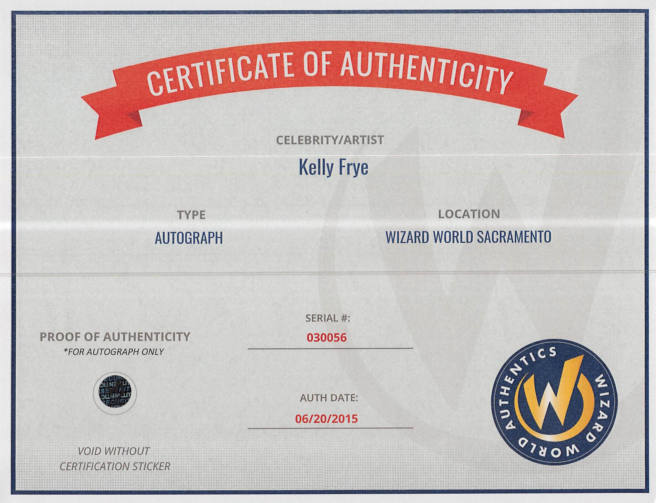 Kelly Frye Signed "Secrets of Sulphur Springs" 8x10 Photo (Wizard World) at PristineAuction.com Kelly Frye Signed "Secrets of Sulphur Springs" 8x10 Photo (Wizard World) at PristineAuction.com