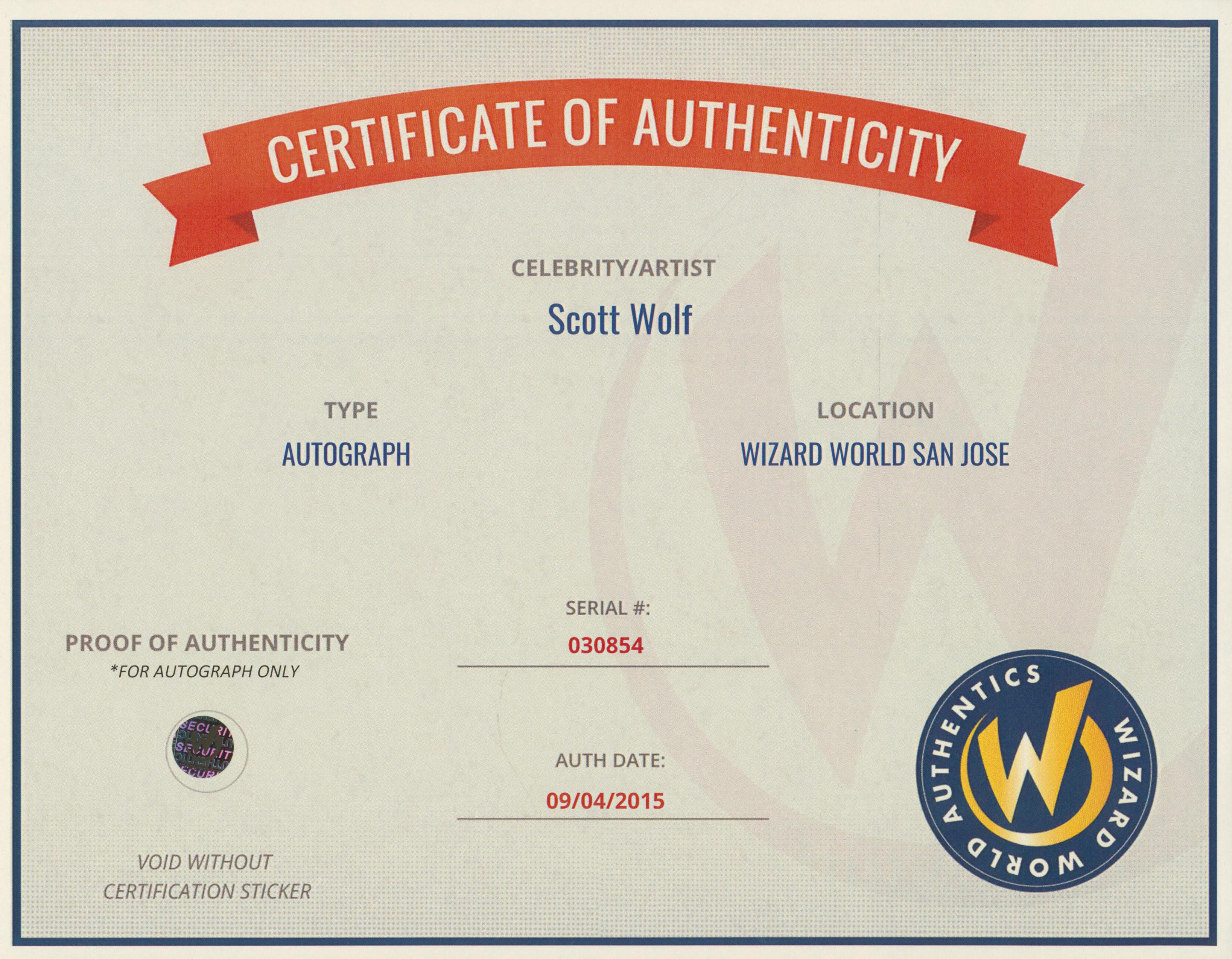 Scott Wolf Signed "Party of Five" 8x10 Photo (Wizard World) at PristineAuction.com Scott Wolf Signed "Party of Five" 8x10 Photo (Wizard World) at PristineAuction.com