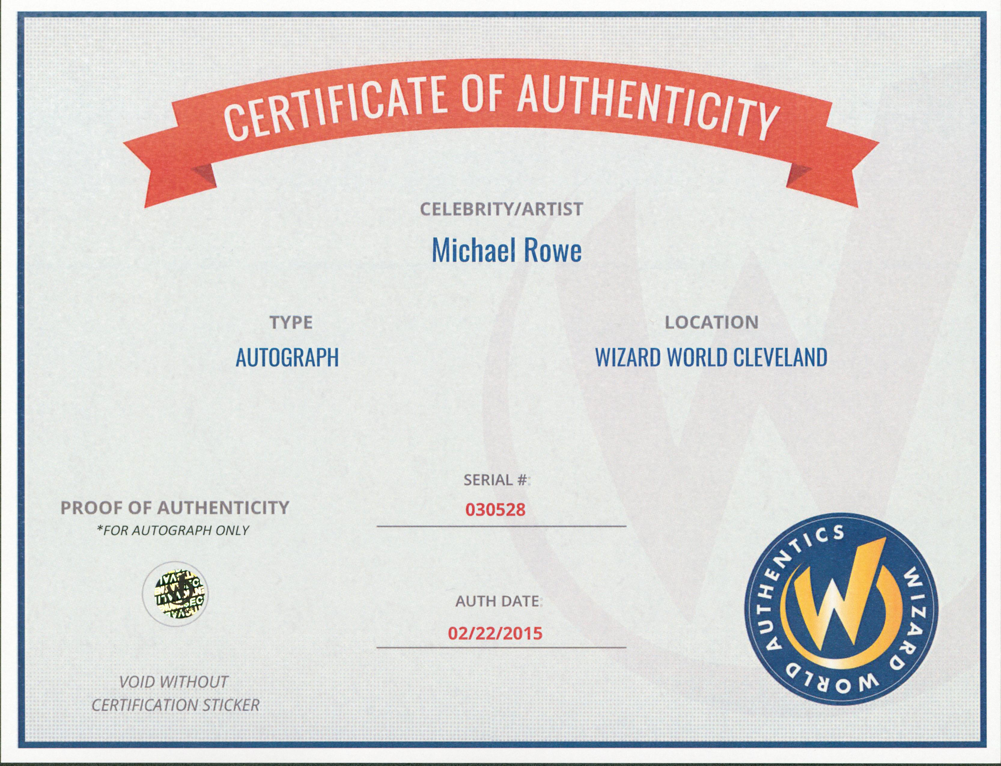 Michael Rowe Signed "Arrow" 8x10 Photo (Wizard World) at PristineAuction.com Michael Rowe Signed "Arrow" 8x10 Photo (Wizard World) at PristineAuction.com