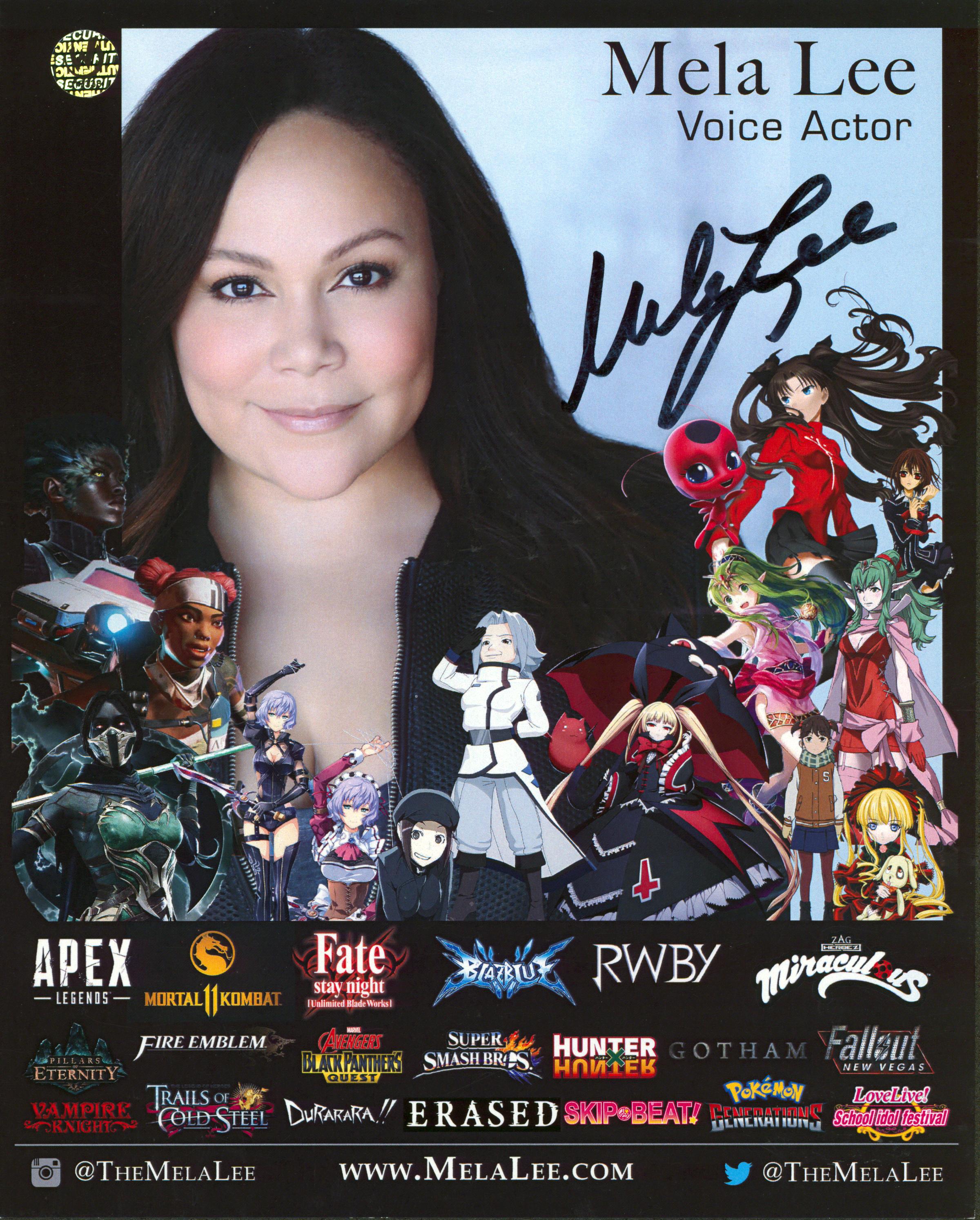 Mela Lee Signed 8x10 Photo (Wizard World) at PristineAuction.com Mela Lee Signed 8x10 Photo (Wizard World) at PristineAuction.com