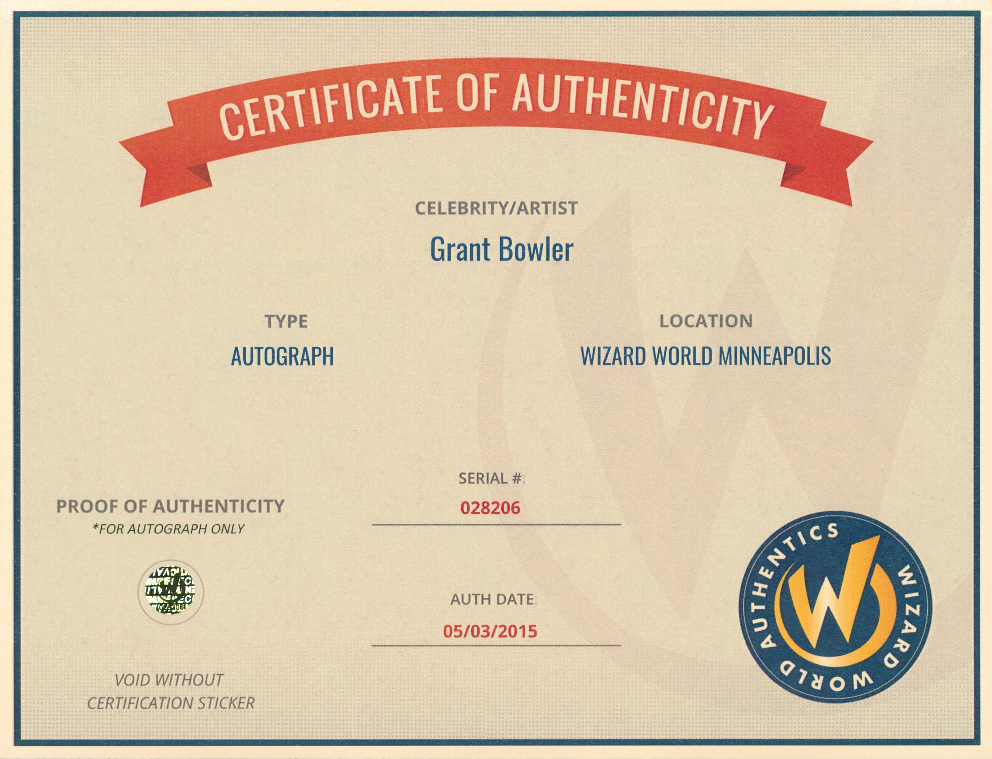 Grant Bowler Signed "Defiance" 8x10 Photo (Wizard World) at PristineAuction.com Grant Bowler Signed "Defiance" 8x10 Photo (Wizard World) at PristineAuction.com