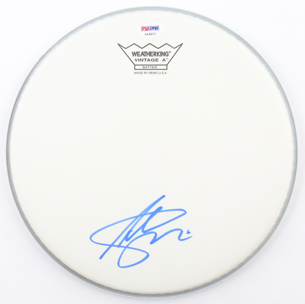 Adrian Smith Signed 10.5" Drumhead (PSA) at PristineAuction.com Adrian Smith Signed 10.5" Drumhead (PSA) at PristineAuction.com
