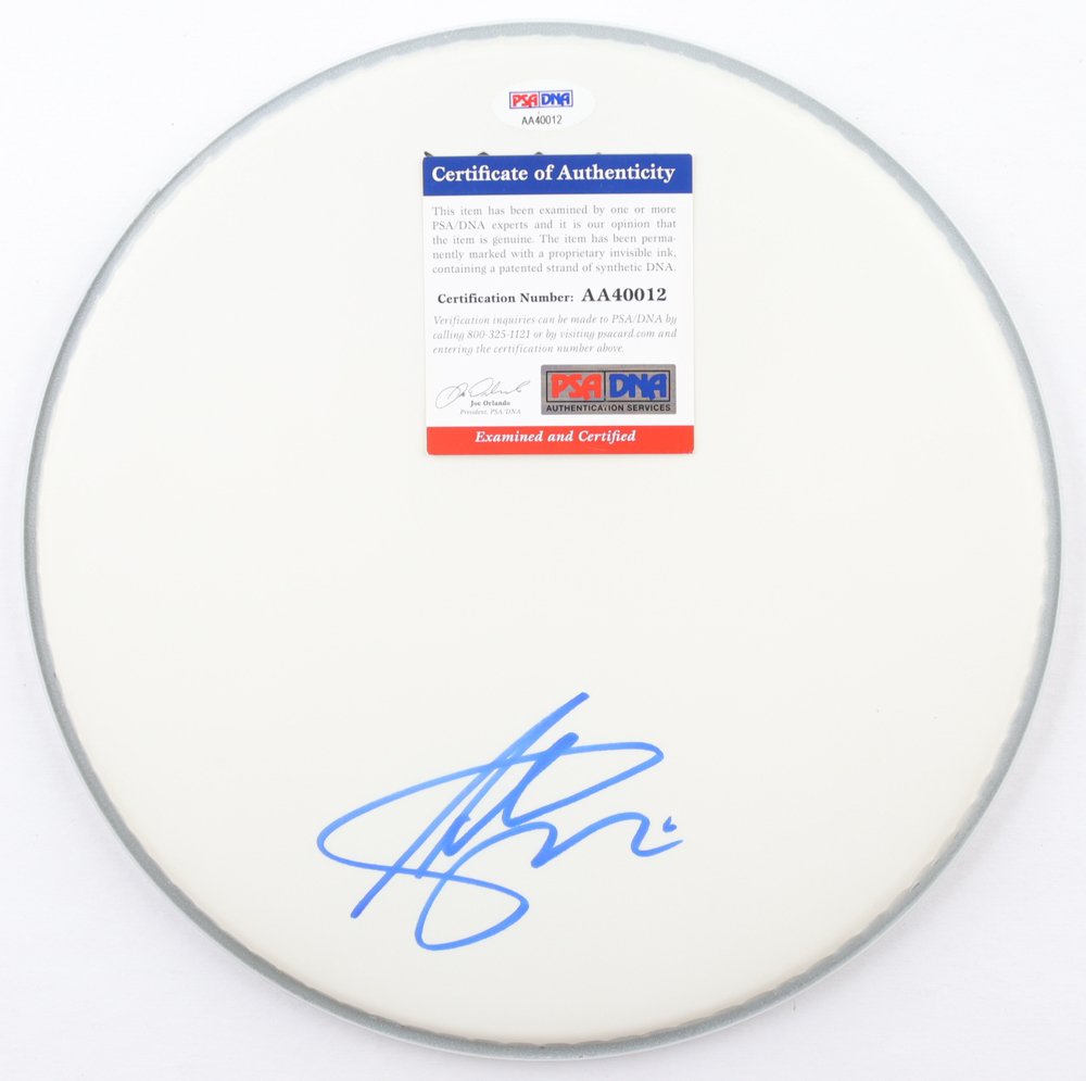 Adrian Smith Signed 10.5" Drumhead (PSA) at PristineAuction.com Adrian Smith Signed 10.5" Drumhead (PSA) at PristineAuction.com