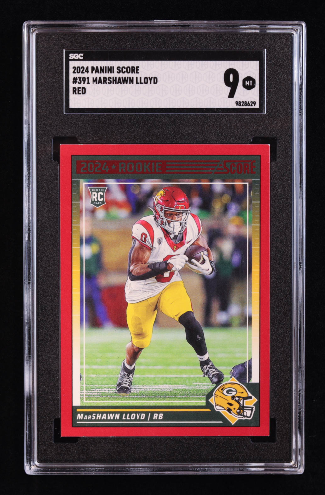 2024 Panini Score Football Red MarShawn Lloyd #391