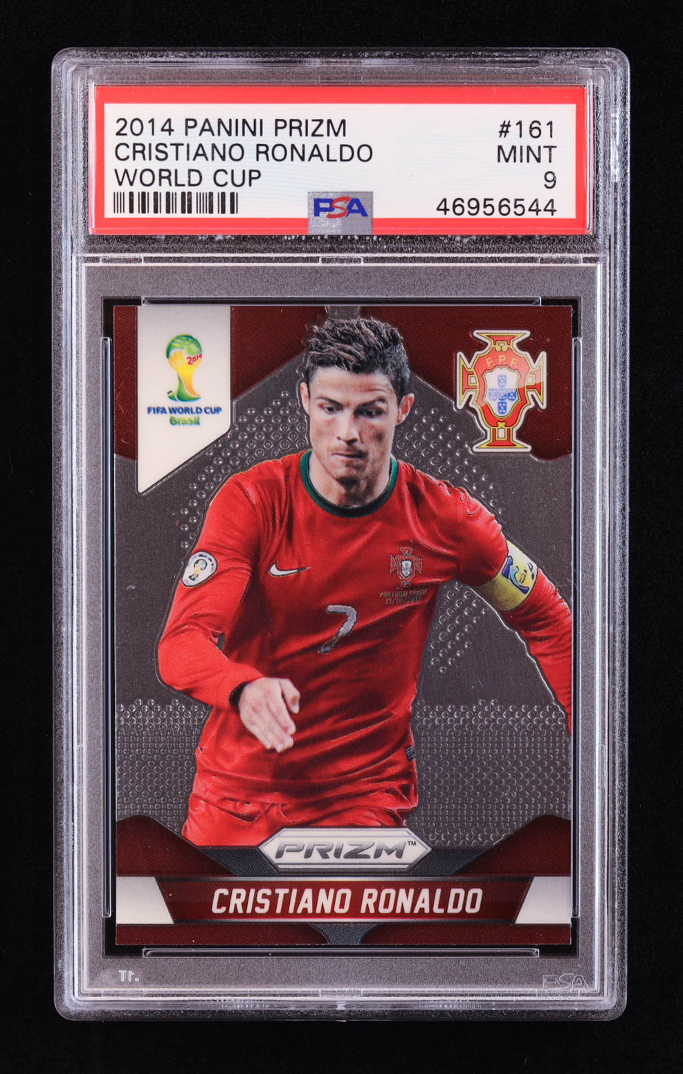 Cristiano Ronaldo 2014 Panini Prizm World Cup #161 (PSA 9) at PristineAuction.com Cristiano Ronaldo 2014 Panini Prizm World Cup #161 (PSA 9) at PristineAuction.com
