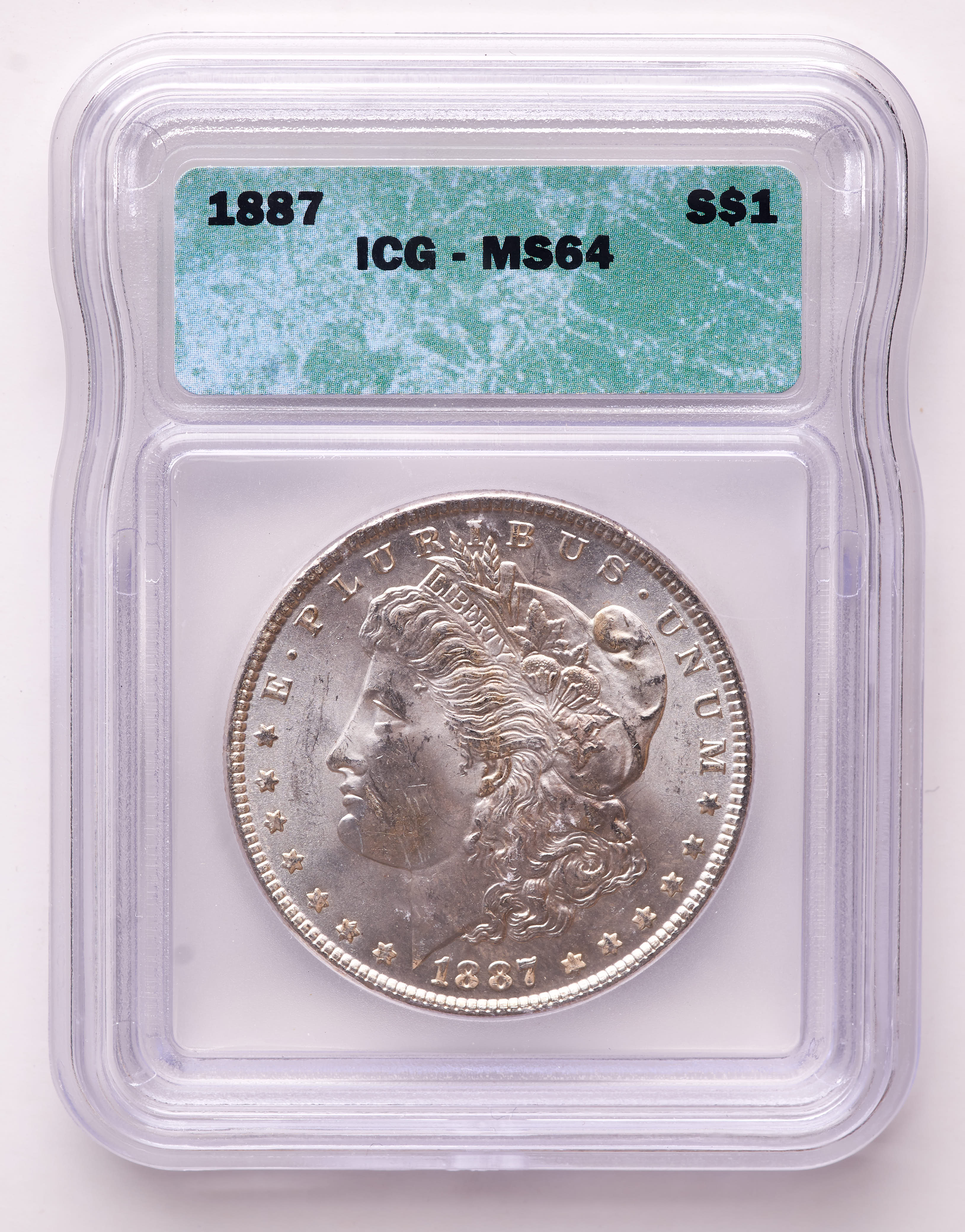 1887 Morgan Silver Dollar (ICG MS64) at PristineAuction.com 1887 Morgan Silver Dollar (ICG MS64) at PristineAuction.com