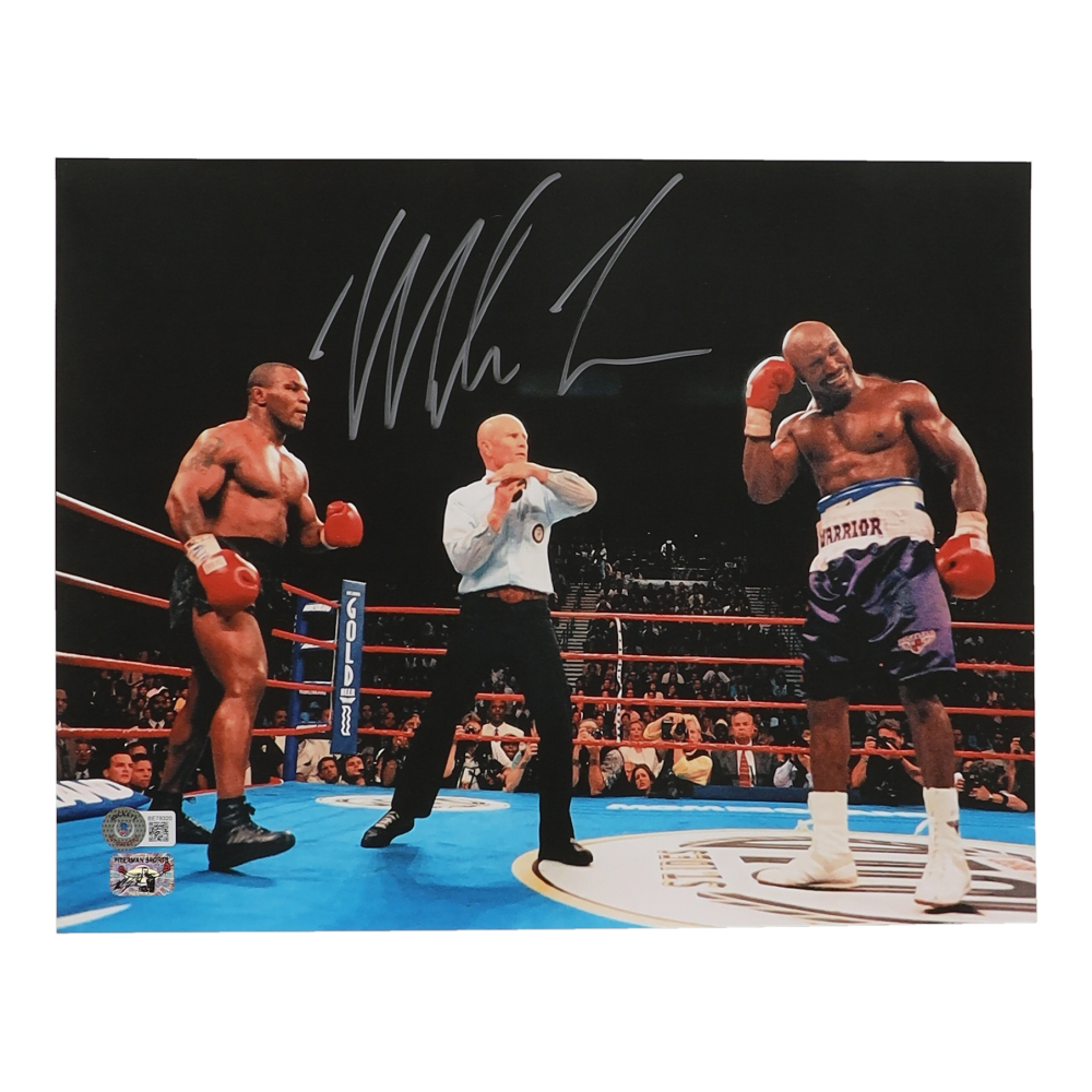 Photo Dédicacée De Mike Tyson 11x14 Pouces - Avec Hologramme D'authentification Beckett