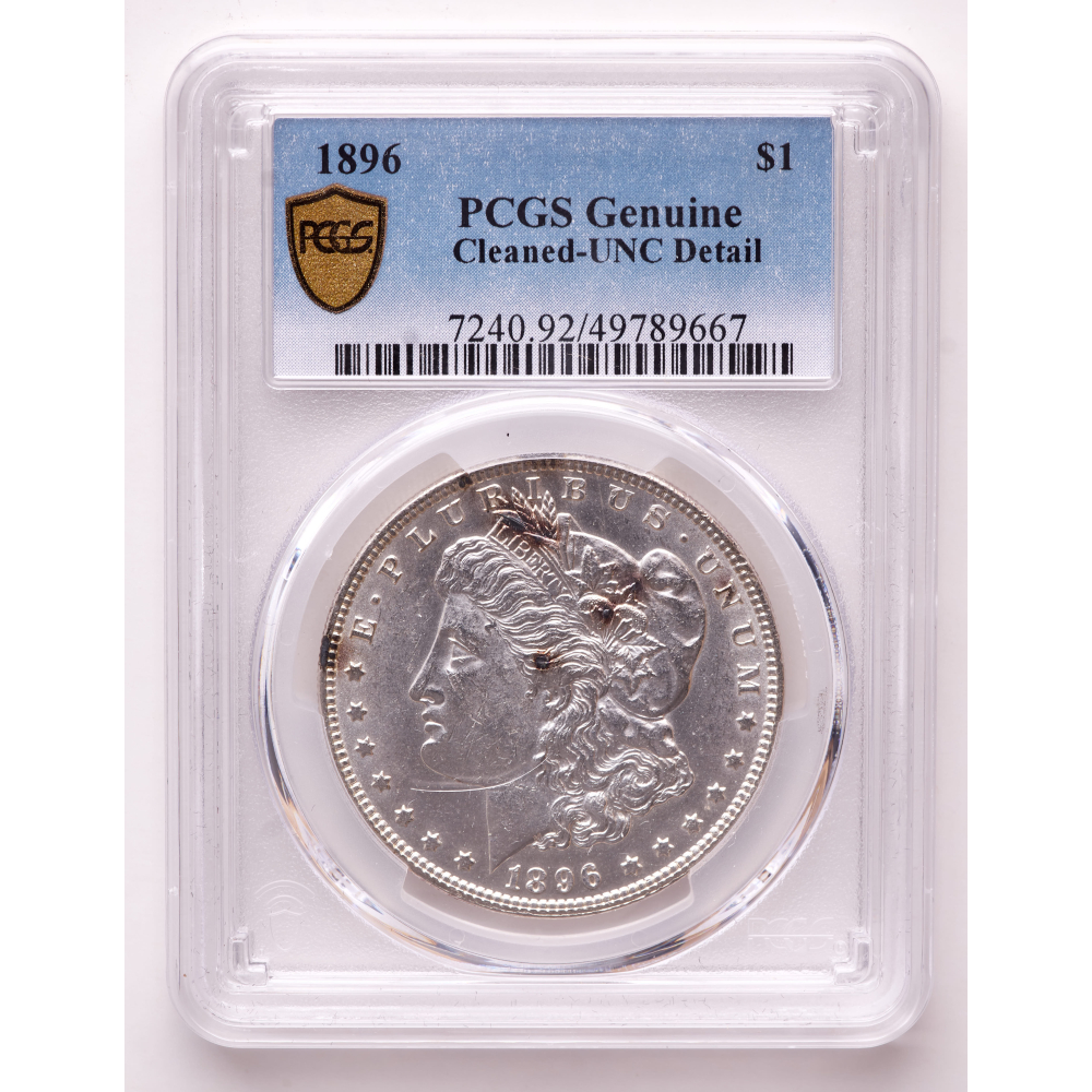 1896 Morgan Silver Dollar (PCGS UNC Details) at PristineAuction.com