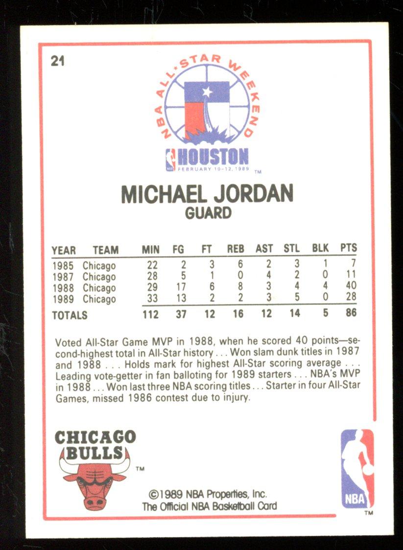 Michael Jordan 1989 Hoops All-Star Game #21 at PristineAuction.com Michael Jordan 1989 Hoops All-Star Game #21 at PristineAuction.com
