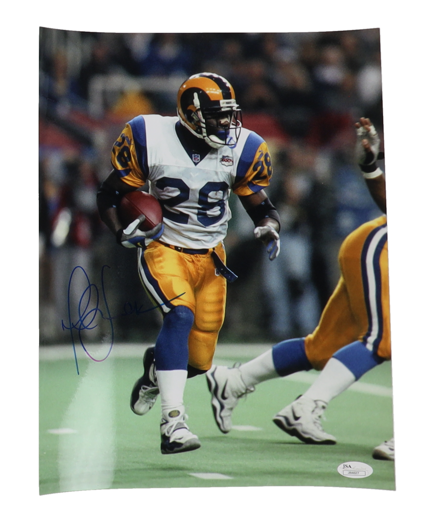 Marshall Faulk Signed Rams 11x14 Photo (JSA) at PristineAuction.com Marshall Faulk Signed Rams 11x14 Photo (JSA) at PristineAuction.com