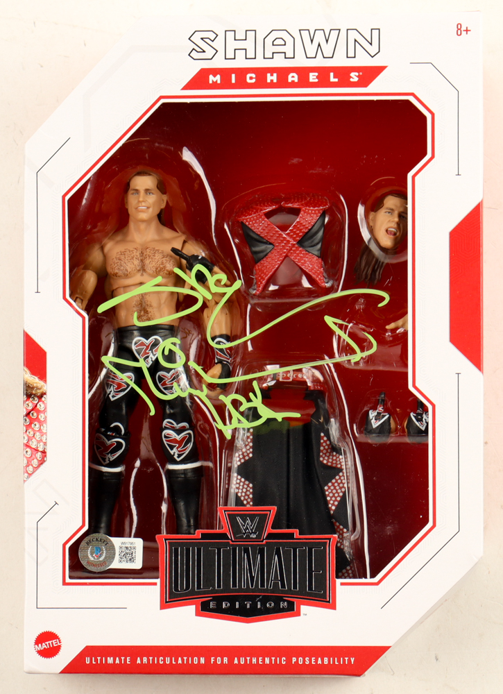 Shawn Michaels Signed WWE Ultimate Edition Action Figure Inscribed "HBK" (Beckett) at PristineAuction.com Shawn Michaels Signed WWE Ultimate Edition Action Figure Inscribed "HBK" (Beckett) at PristineAuction.com
