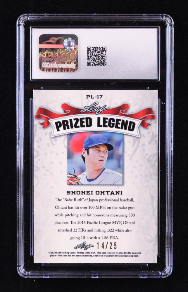 Shohei Ohtani 2023 Leaf Metal Special Release Prized Legend Mojo 