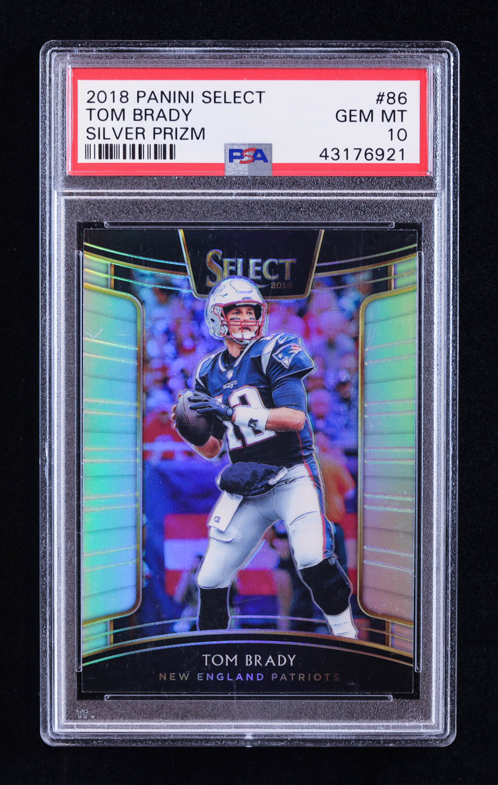 Tom Brady 2018 Select Prizm Silver #86 (PSA 10) at PristineAuction.com Tom Brady 2018 Select Prizm Silver #86 (PSA 10) at PristineAuction.com