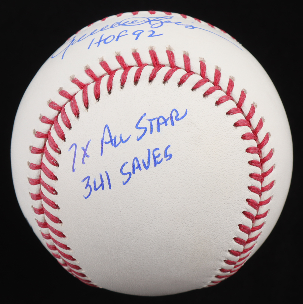 Rollie Fingers Signed OML Baseball with (7) Career Inscriptions (PSA) at PristineAuction.com Rollie Fingers Signed OML Baseball with (7) Career Inscriptions (PSA) at PristineAuction.com