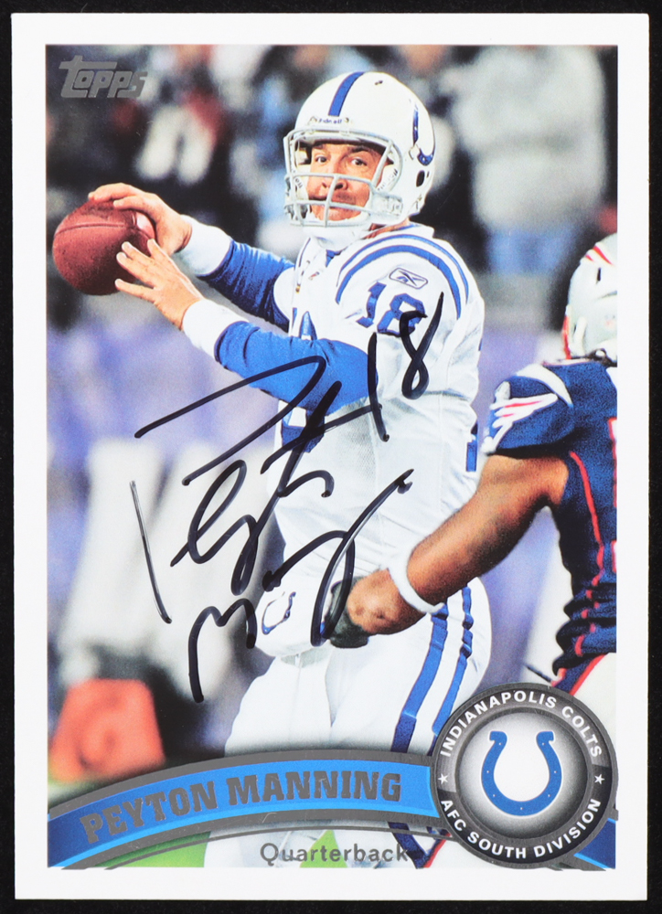 Peyton Manning Signed 2011 Topps #300A / White Jersey (JSA) at PristineAuction.com Peyton Manning Signed 2011 Topps #300A / White Jersey (JSA) at PristineAuction.com