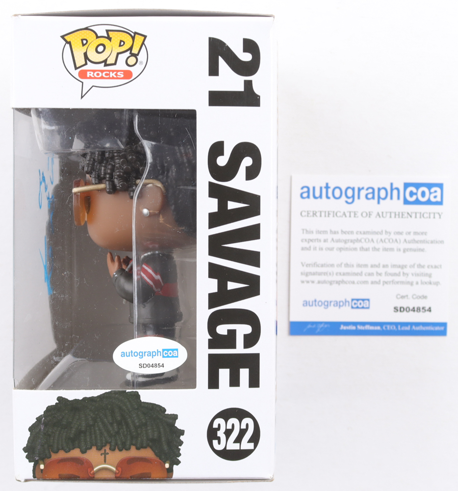 21 Savage Signed #322 Funko Pop! Vinyl Figure (ACOA) at PristineAuction.com 21 Savage Signed #322 Funko Pop! Vinyl Figure (ACOA) at PristineAuction.com