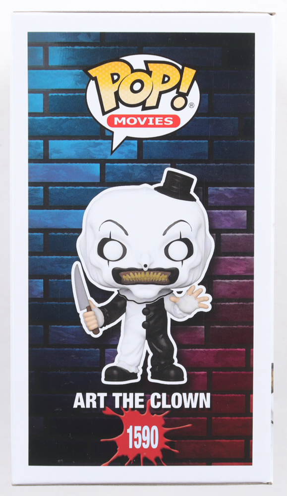 David Howard Thornton Signed "Terrifier" #1590 Art The Clown Funko Pop! Vinyl Figure Inscribed "Art The Clown" With Sketch (JSA) at PristineAuction.com David Howard Thornton Signed "Terrifier" #1590 Art The Clown Funko Pop! Vinyl Figure Inscribed "Art The Clown" With Sketch (JSA) at PristineAuction.com