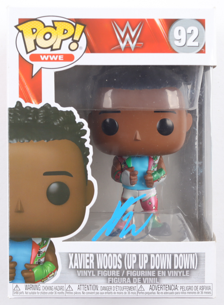 Xavier Woods Signed WWE #92 Xavier Woods (Up Up Down Down) Funko Pop! Vinyl Figure (AutographCOA) at PristineAuction.com Xavier Woods Signed WWE #92 Xavier Woods (Up Up Down Down) Funko Pop! Vinyl Figure (AutographCOA) at PristineAuction.com