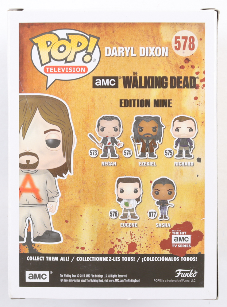 Norman Reedus Signed "The Walking Dead" #578 Daryl Dixon Funko Pop! Vinyl Figure (Beckett) at PristineAuction.com Norman Reedus Signed "The Walking Dead" #578 Daryl Dixon Funko Pop! Vinyl Figure (Beckett) at PristineAuction.com