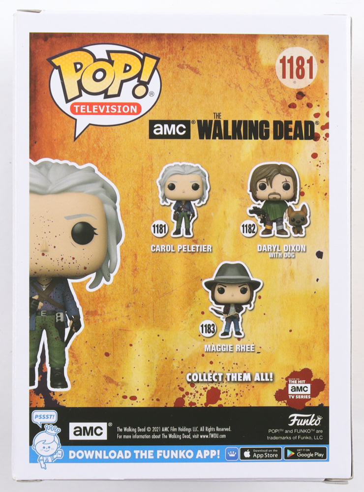 Melissa McBride & Norman Reedus Signed "The Walking Dead" #1181 Carol Peletier Funko Pop! Vinyl Figure (JSA) at PristineAuction.com Melissa McBride & Norman Reedus Signed "The Walking Dead" #1181 Carol Peletier Funko Pop! Vinyl Figure (JSA) at PristineAuction.com