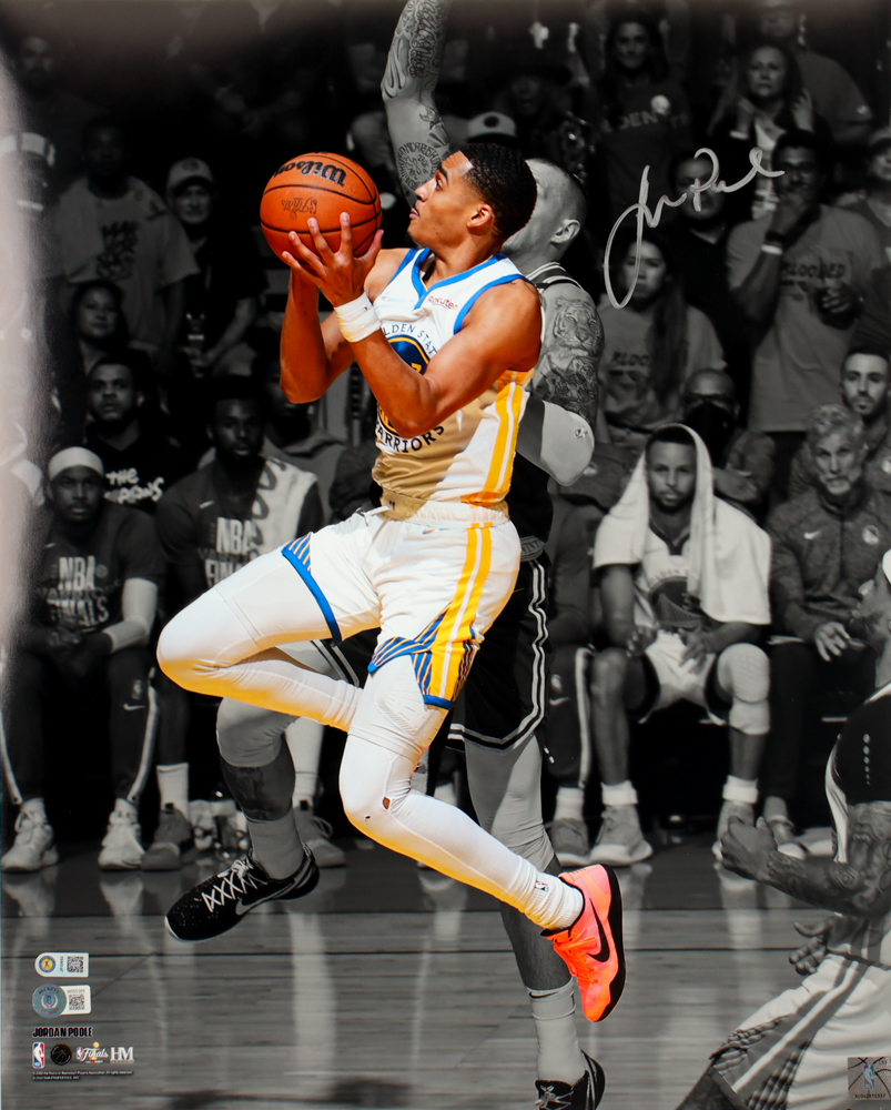 Jordan Poole Signed Warriors 16x20 Photo (Poole & Beckett) at PristineAuction.com Jordan Poole Signed Warriors 16x20 Photo (Poole & Beckett) at PristineAuction.com