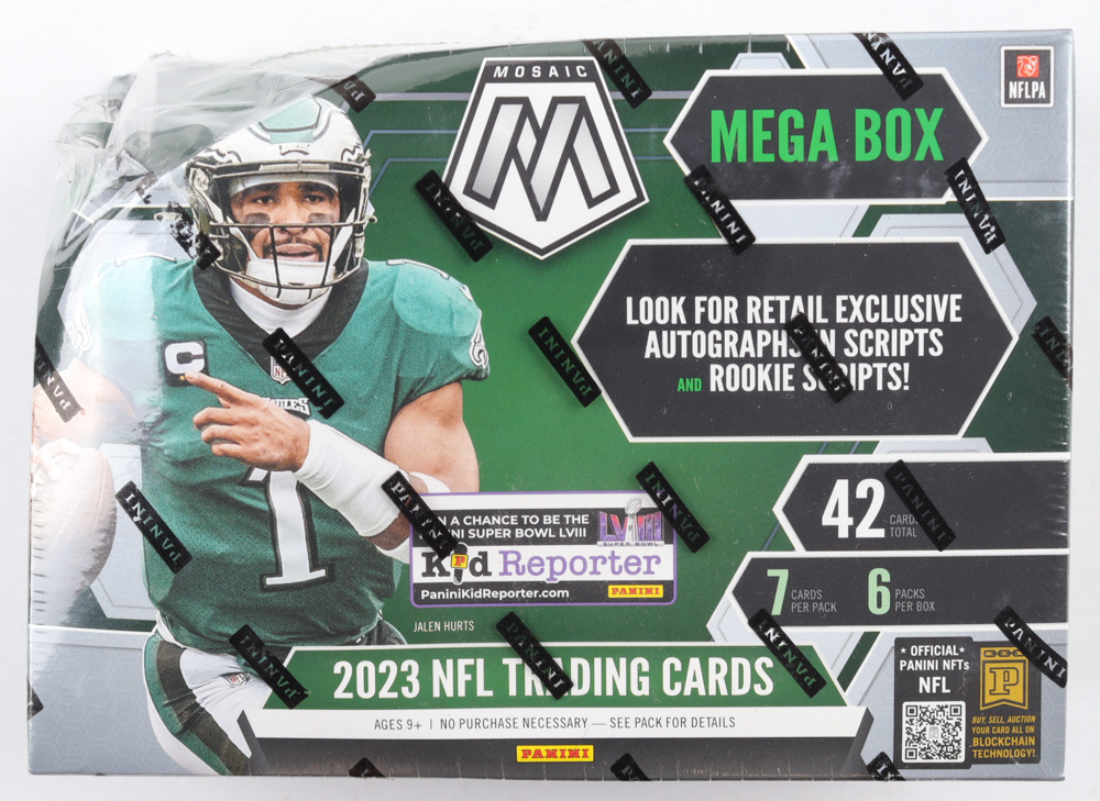 2023 Panini Mosaic Football Mega Box With (6) Packs at PristineAuction.com 2023 Panini Mosaic Football Mega Box With (6) Packs at PristineAuction.com
