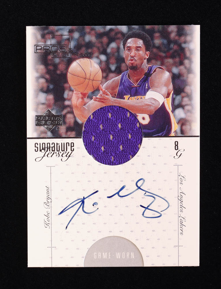Kobe Bryant 2000-01 UD Pros & Prospects Signature Jerseys #KB at PristineAuction.com Kobe Bryant 2000-01 UD Pros & Prospects Signature Jerseys #KB at PristineAuction.com