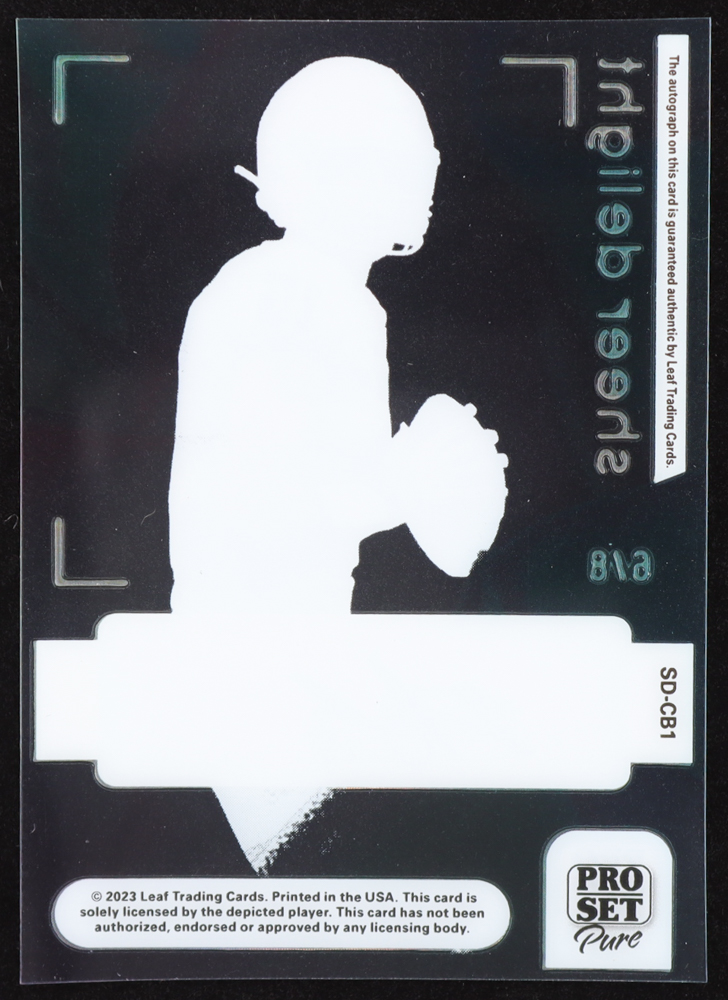 Carson Beck 2023 Pro Set Pure Sheer Delight Clear Green #SDCB1 RC #6/8 at PristineAuction.com Carson Beck 2023 Pro Set Pure Sheer Delight Clear Green #SDCB1 RC #6/8 at PristineAuction.com