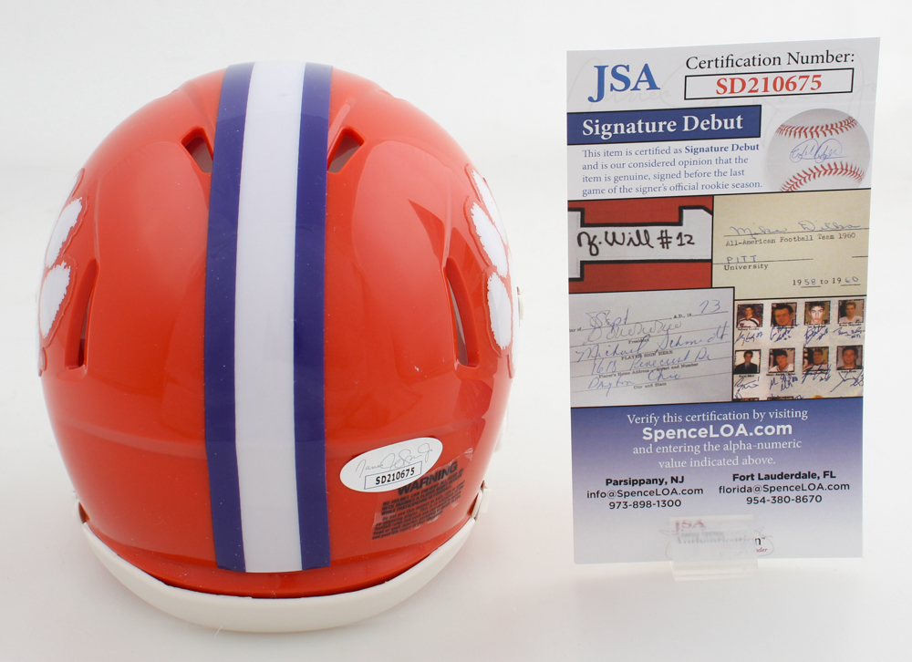 Myles Murphy Signed Clemson Tigers Speed Mini Helmet (JSA) at PristineAuction.com Myles Murphy Signed Clemson Tigers Speed Mini Helmet (JSA) at PristineAuction.com