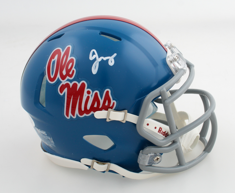 Jonathan Mingo Signed Ole Miss Rebels Speed Mini Helmet (JSA) at PristineAuction.com Jonathan Mingo Signed Ole Miss Rebels Speed Mini Helmet (JSA) at PristineAuction.com