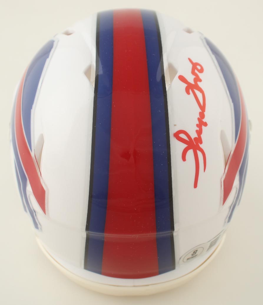 Thurman Thomas Signed Bills Speed Mini Helmet (Beckett) at PristineAuction.com Thurman Thomas Signed Bills Speed Mini Helmet (Beckett) at PristineAuction.com