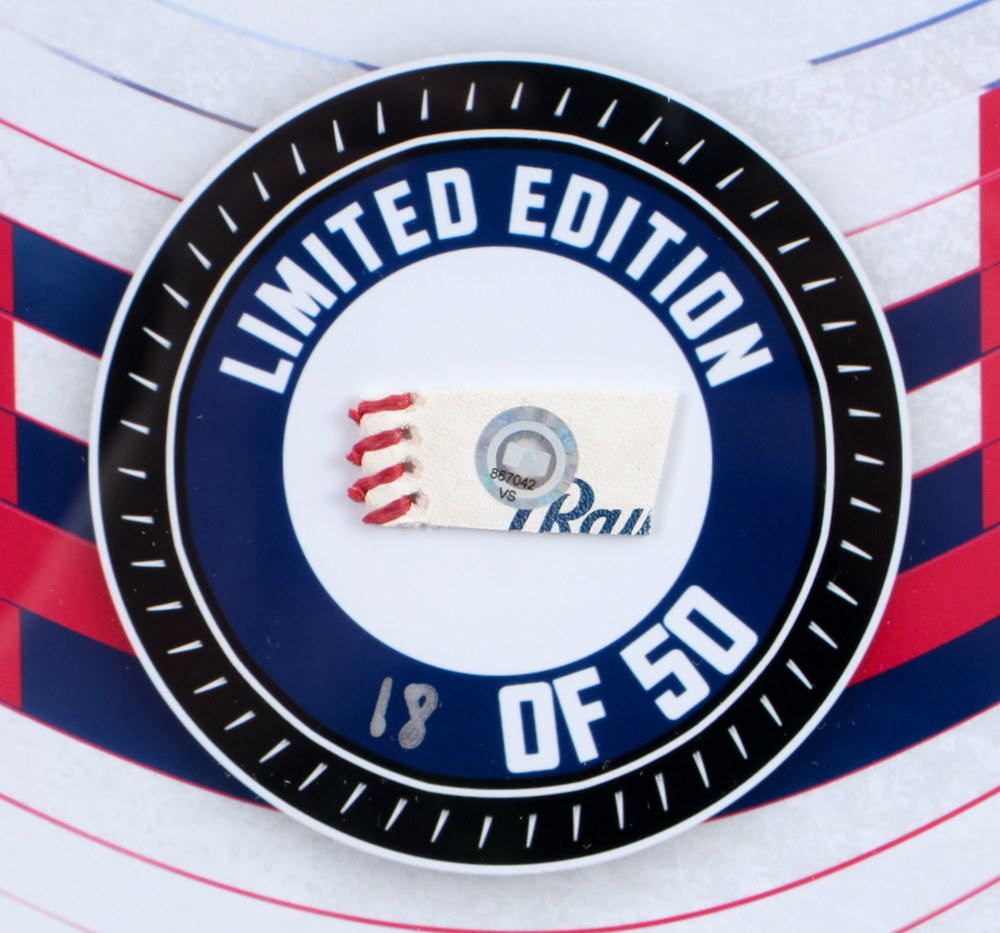 Mike Trout LE Angels Custom Framed Game-Used Baseball Piece Display (MLB) at PristineAuction.com Mike Trout LE Angels Custom Framed Game-Used Baseball Piece Display (MLB) at PristineAuction.com