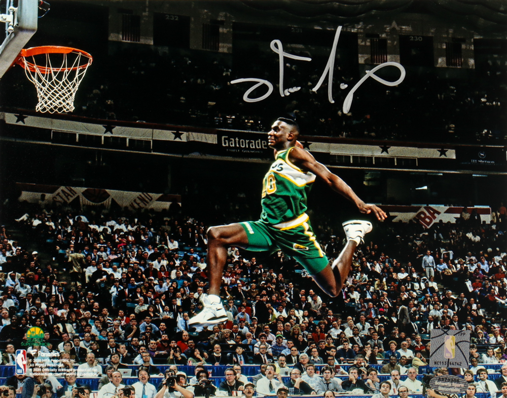 Shawn Kemp Signed SuperSonics 8x10 Photo (Schwartz) at PristineAuction.com Shawn Kemp Signed SuperSonics 8x10 Photo (Schwartz) at PristineAuction.com