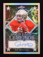 Joe Montana 2024 Leaf Legacy Collection "Gold Leaf Legends" #GLL-JM2 Autograph Silver Prismatic SP Variation #10/35 at PristineAuction.com